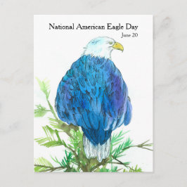 National American Eagle Day Juni 20 Wildlife Briefkaart