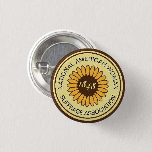 National American Women Suffage Association Ronde Button 3,2 Cm (Voorkant /achterkant)