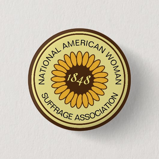 National American Women Suffage Association Ronde Button 3,2 Cm (Voorkant)