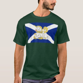 National Animal Unicorn van Schotland op Scottish  T-shirt
