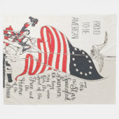 National Anthem United States Flag Fleece Deken (Voorkant (Horizontaal))