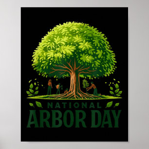 National Arbor Day Tree Care for a Happy Arbor Day Poster