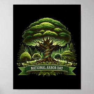 National Arbor Day Tree Care for a Happy Arbor Day Poster