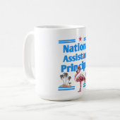 national Assistent princeipal flamingo Koffiemok (Voorkant links)