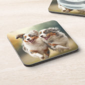 National Australian Shepherd Day, Aussie Dog Bier Onderzetter (Linkerzijde)