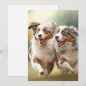 National Australian Shepherd Day, Aussie Dog Feestdagenkaart (Voorkant / Achterkant)