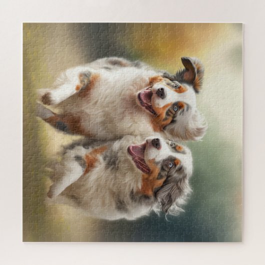 National Australian Shepherd Day, Aussie Dog Legpuzzel (Horizontaal)
