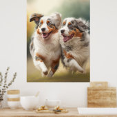 National Australian Shepherd Day, Aussie Dog Poster (Keuken)