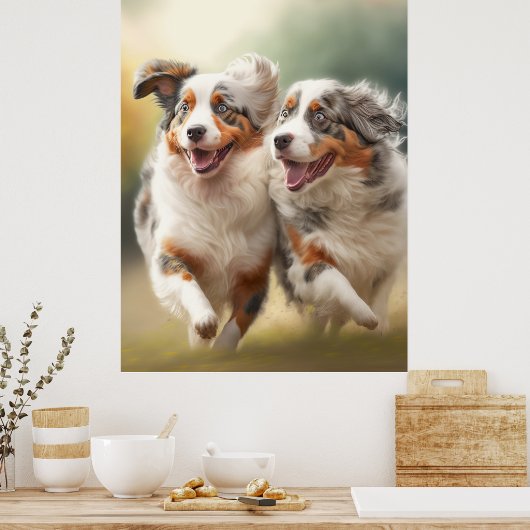 National Australian Shepherd Day, Aussie Dog Poster (Keuken)
