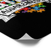 National Autism Awerness Maandbericht Autistic Kin Poster (Hoek)