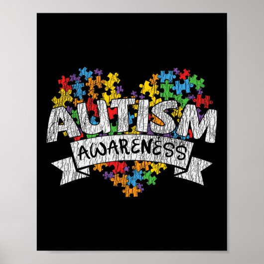 National Autism Awerness Maandbericht Autistic Kin Poster (Voorkant)