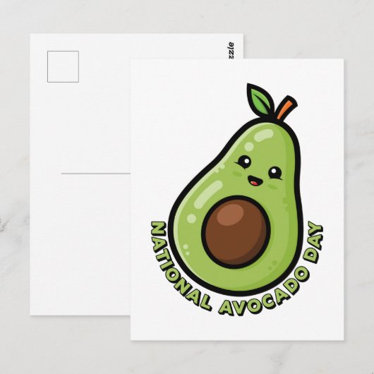 National Avocado Day Briefkaart (Voorkant / Achterkant)