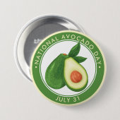 National Avocado Day Ronde Button 7,6 Cm (Voorkant /achterkant)