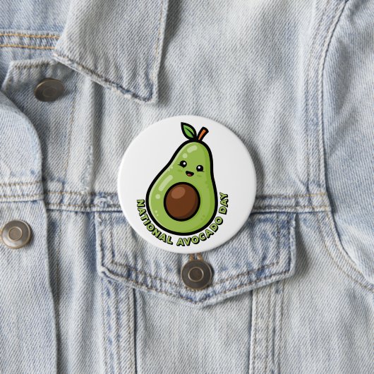 National Avocado Day Ronde Button 7,6 Cm (In situ)