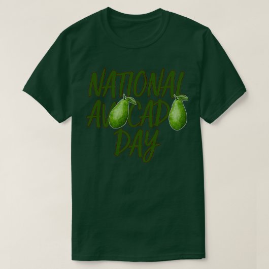 National Avocado Day T-shirt (Design voorkant)