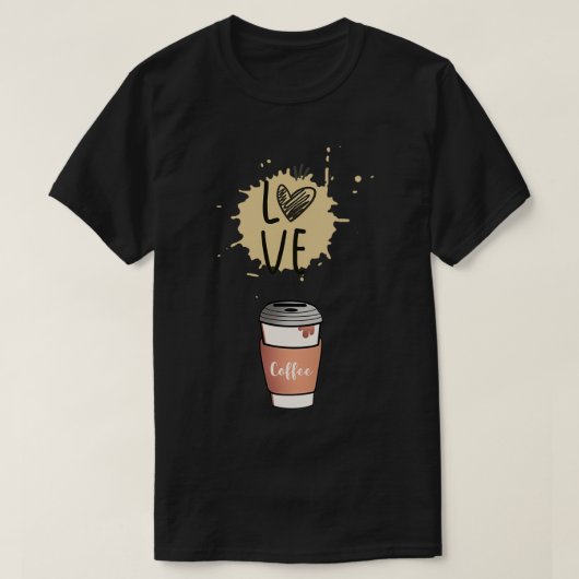 National Barista Day Love Coffee T-shirt (Design voorkant)