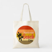 National Beach Day Canvas tas (Achterkant)