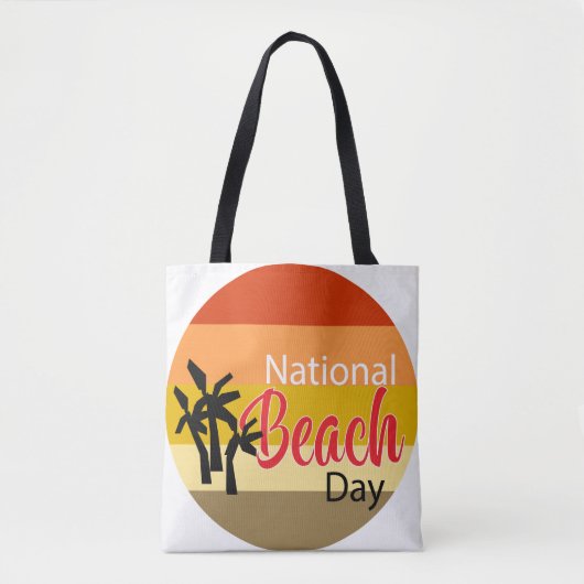 National Beach Day Canvas tas (Voorkant)