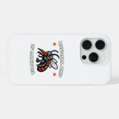 National Bird of Manitoba Angry Mosquito Funny iPhone Hoesje (Achterkant horizontaal)