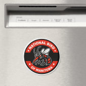 National Bird of Manitoba Funny Mosquito 3" magnet (Insitu (Vaatwasser))