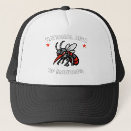 National Bird of Manitoba Funny Mosquito Hat Trucker Pet