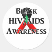 National Black HIV/AIDS Awareness Day Ronde Sticker (Voorkant)