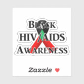 National Black HIV/AIDS Awareness Day Sticker (Vel)
