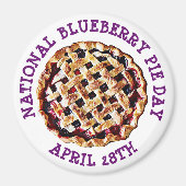 National Blueberry Pie Day 28 april Magnet (Voorkant)