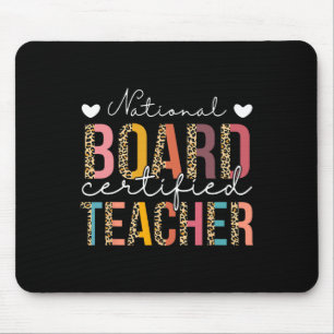 National Board Certified Teacher Luipaard Leer App Muismat