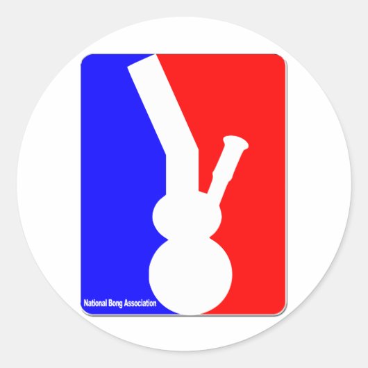 National Bong Association Ronde Sticker (Voorkant)