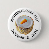National Cake Day 26th Holiday Ronde Button 5,7 Cm (Voorkant)