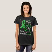 National Canine Lymphoma Awareness Day Green Dog R T-shirt (Voorkant volledig)