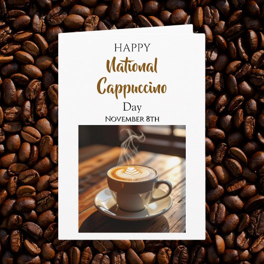 National Cappuccino Day | November 8th Kaart