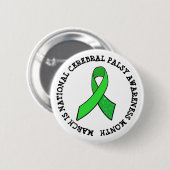 National Cerebral Palsy Awareness Month Button (Voorkant /achterkant)