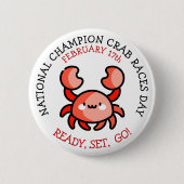National Champion Crab Races Day Button (Voorkant)