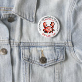 National Champion Crab Races Day Button (In situ)