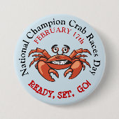 National Champion Crab Races Day Button (Voorkant)