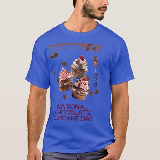 National Chocolat Cupcake T-shirt (Voorkant)
