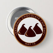 National Chocolate Chip Day Ronde Button 7,6 Cm (Voorkant /achterkant)