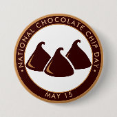 National Chocolate Chip Day Ronde Button 7,6 Cm (Voorkant)