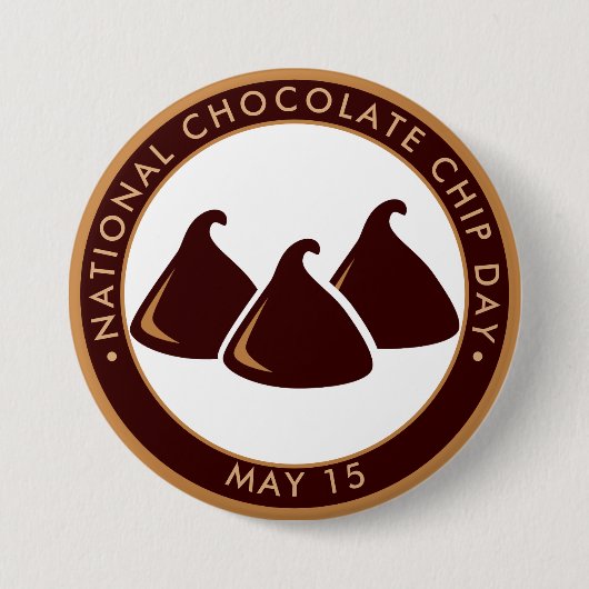 National Chocolate Chip Day Ronde Button 7,6 Cm (Voorkant)