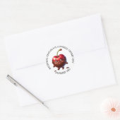 National Chocolate Covered Cherry 3 januari Ronde Sticker (Envelop)
