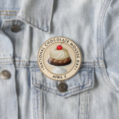 National Chocolate Mousse Day Ronde Button 7,6 Cm (In situ)