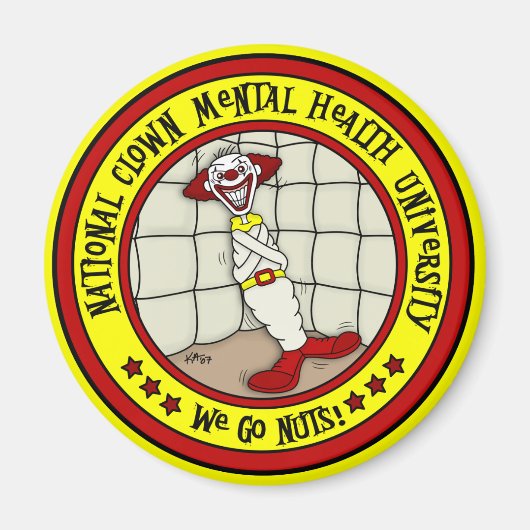 National Clown Mental Health University Magneet (Voorkant)