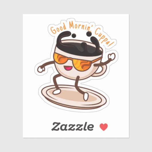 National Coffee Day Sticker (Vel)