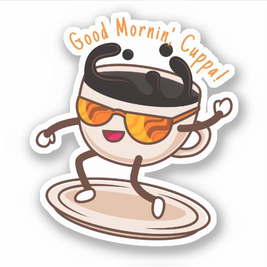 National Coffee Day Sticker (Voorkant)