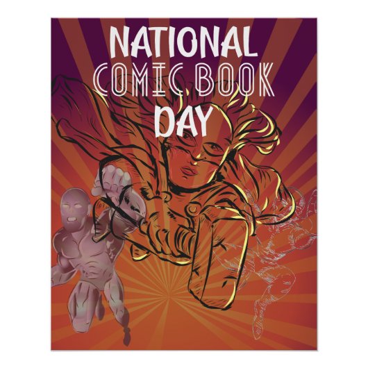 National Comic Book Day Sign-Poster Perfect Poster (Voorkant)