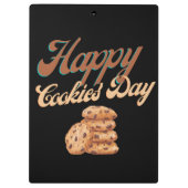 National Cookie Day, ik geef slimme koekjes Klembord (Achterkant)