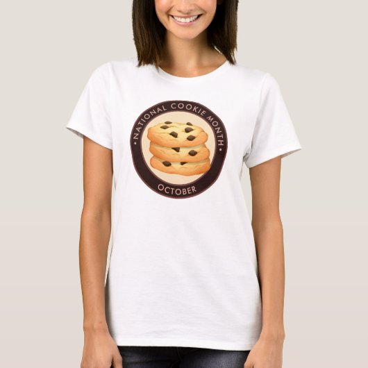 National Cookie Month, chocoladekoekjes T-shirt (Voorkant)