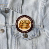 National Cookie Month, vanille chocoladezwijn Ronde Button 7,6 Cm (In situ)